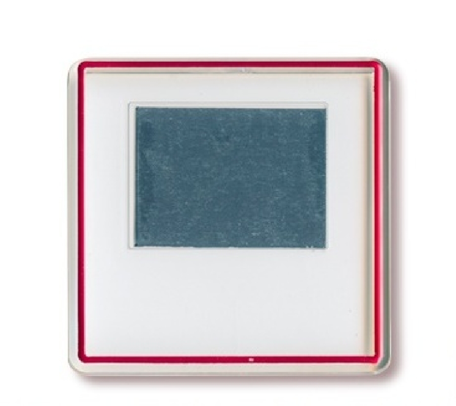 Фото-магнит квадрат тиснение красное (25шт в упак.) 65х65 мм