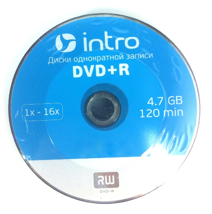 DVD+R  (25) 4.7GB Intro 16x Bulk