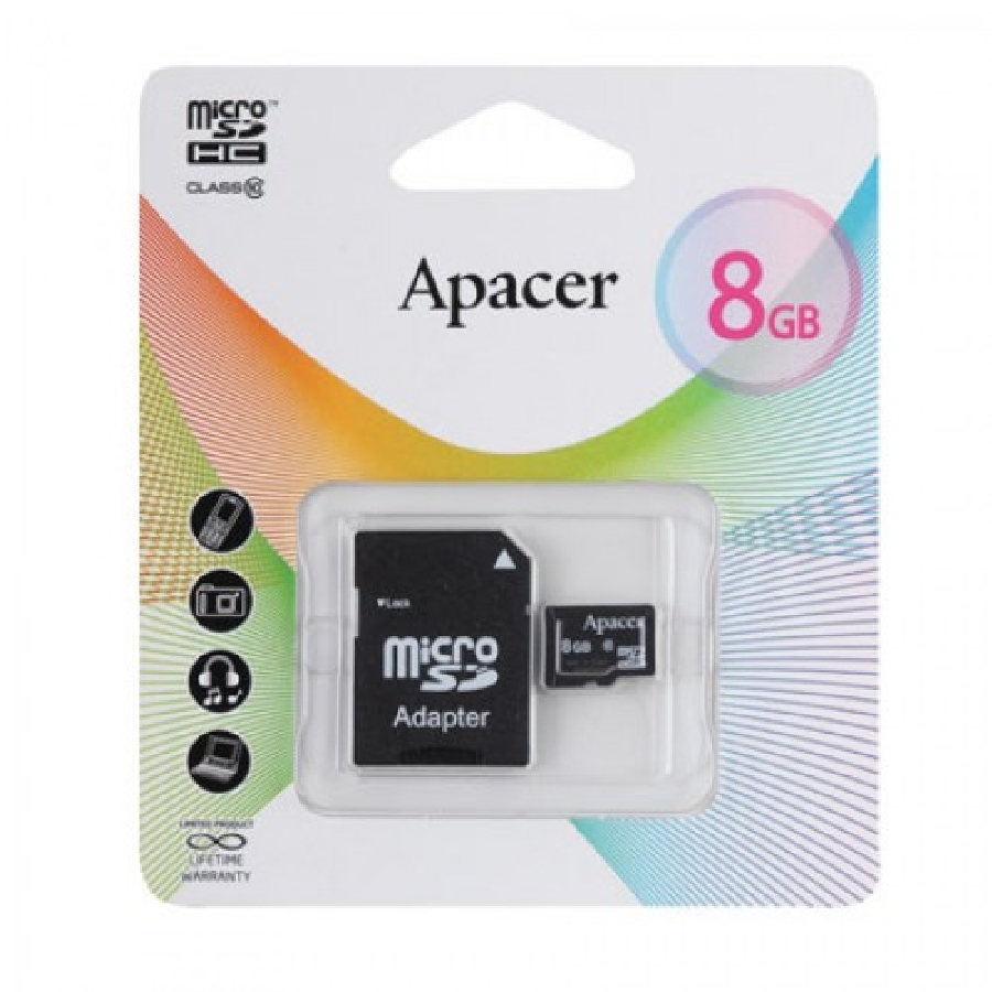 Micro SDHC 8 GB Apacer Class 10