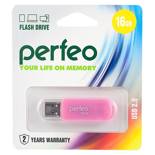 Flash Drive 16GB Perfeo C03 Pink