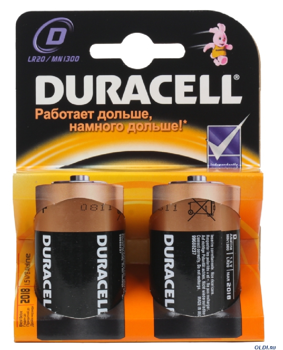 Батарейки DURACELL LR20-2BL