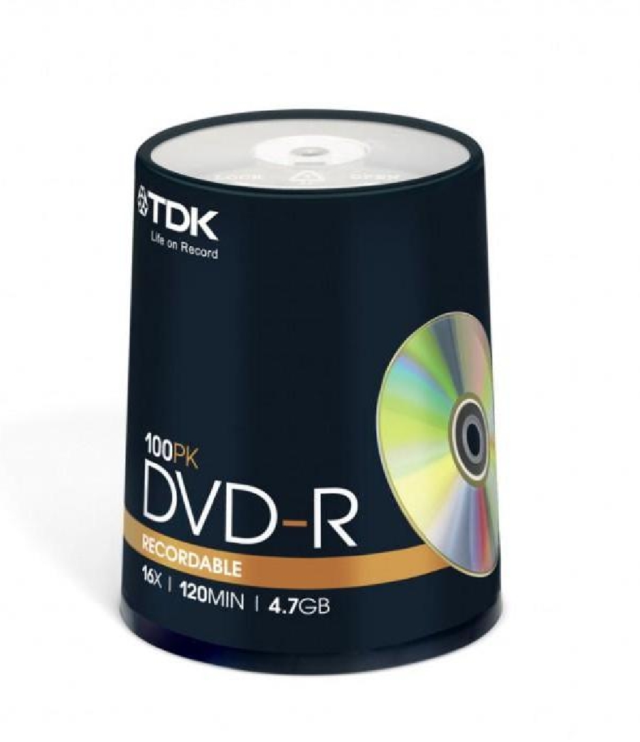 DVD-R (100) 4.7GB TDK 16x Cake
