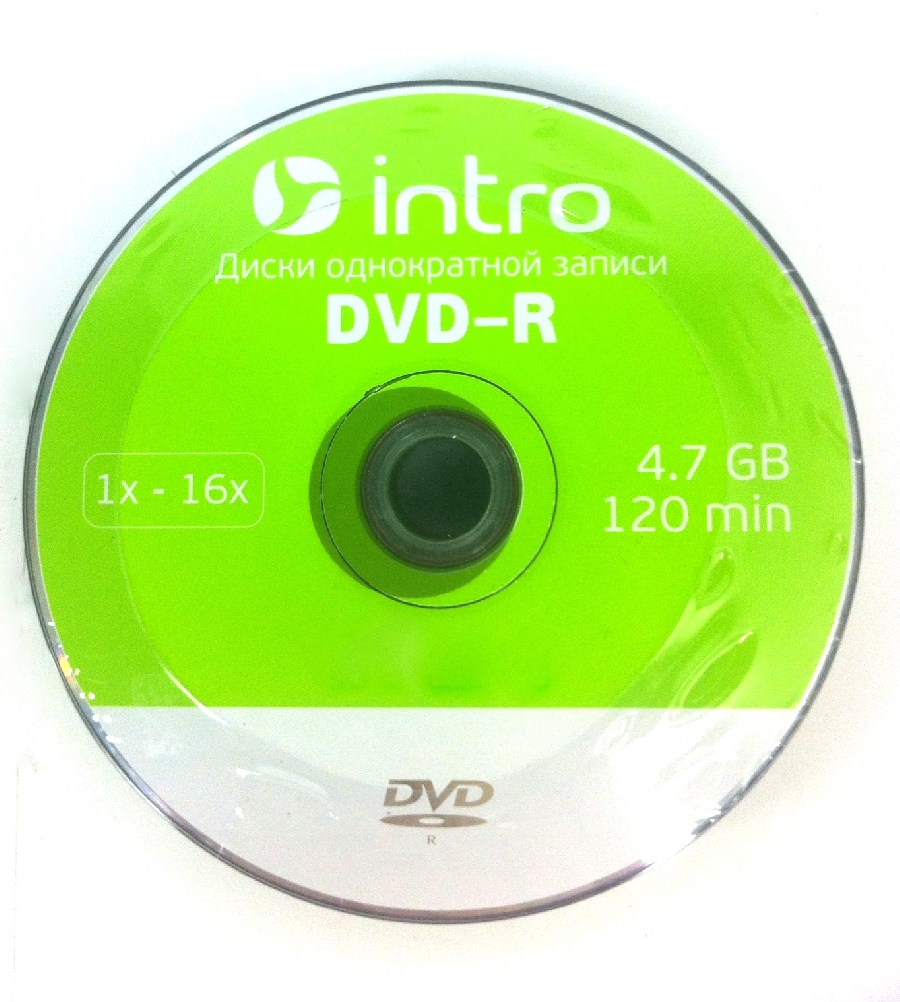 DVD-R  (50) 4.7GB Intro 16x Bulk