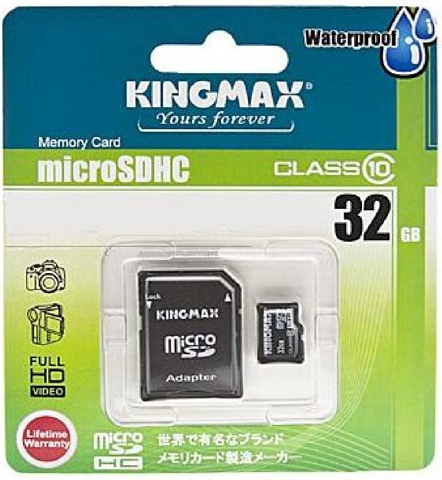 Micro SDHC 32 GB Kingmax Class10
