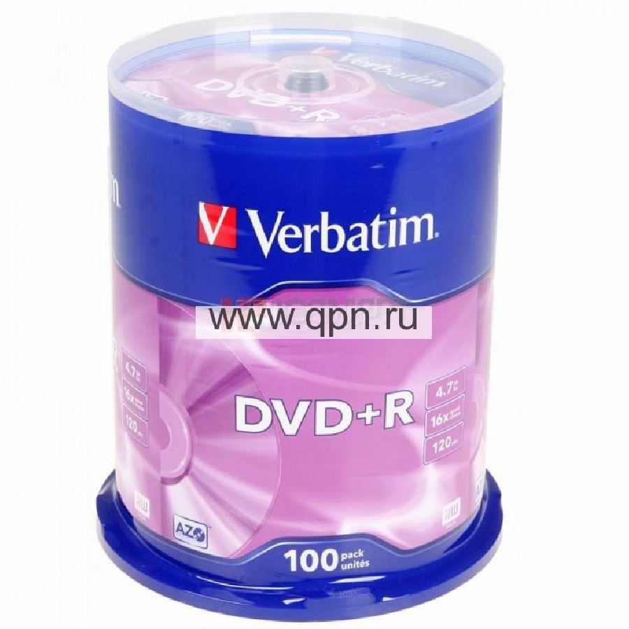 DVD+R 4.7GB VERBATIM 4,7 GB 16x (100)