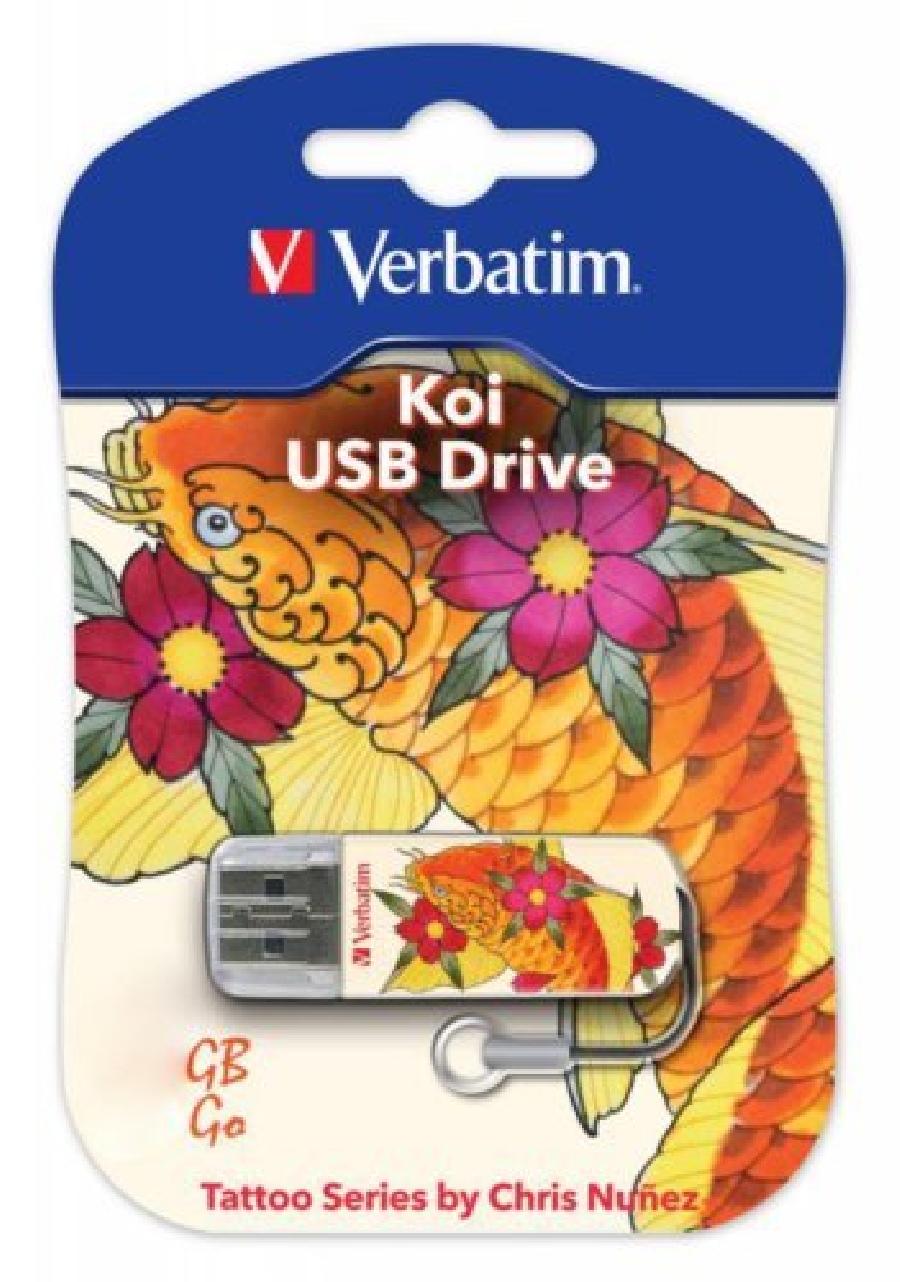 Flash Drive 16GB Verbatim mini koi fish