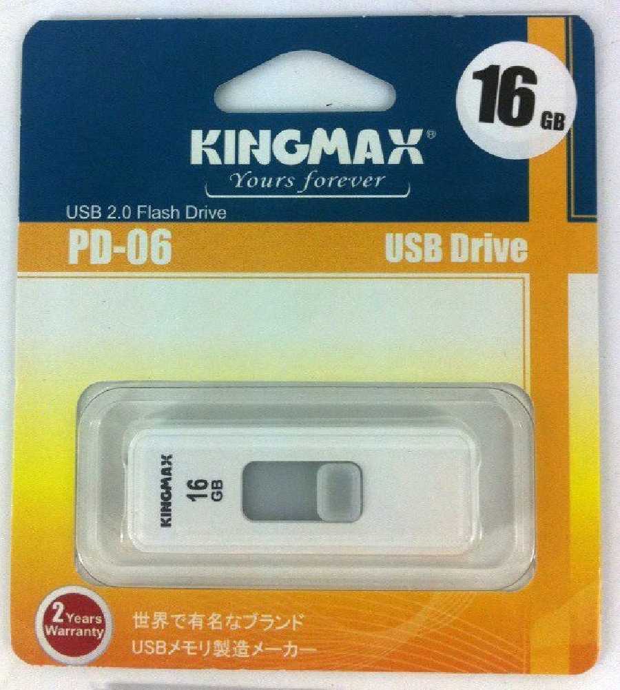 Flash Drive 16GB Kingmax PD-06 white
