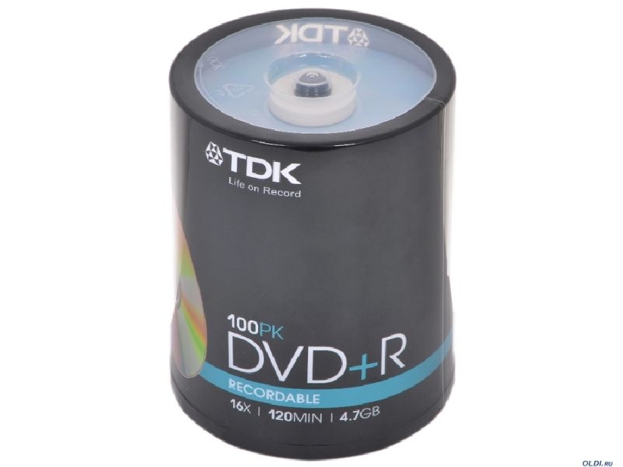 DVD+R (100) 4.7GB TDK 16x Cake