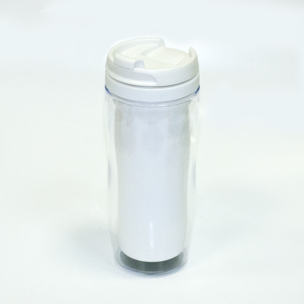 Термостакан пластик для полиг вставки 350мл Белая
