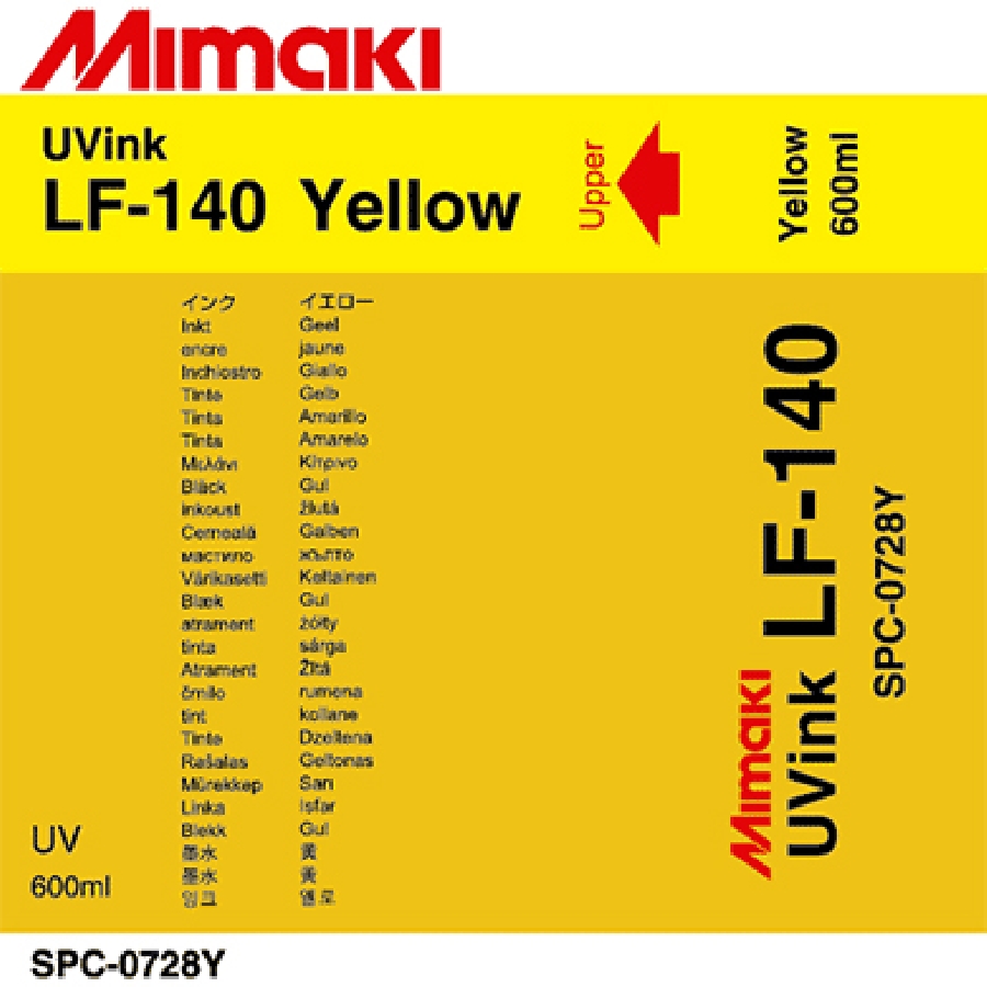 УФ чернила Mimaki LF-140 UV LED, 600мл, Yellow