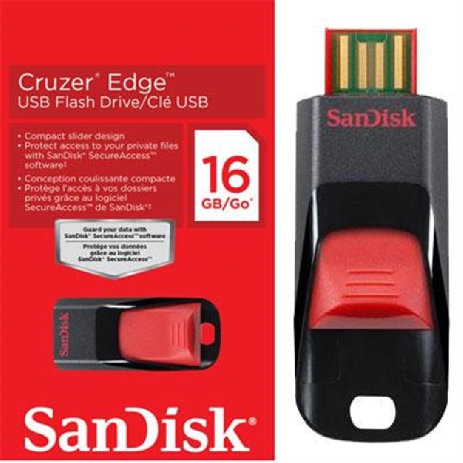 Flash Drive 16GB Sandisk Z51 Cruzer Edge Red