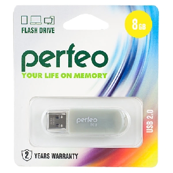 Flash Drive 8GB Perfeo C03 Gray