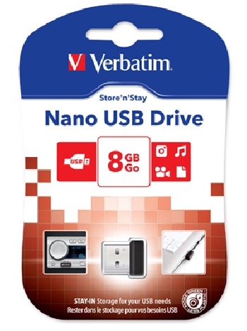 Flash Drive 8GB Verbatim Store N Stay NANO