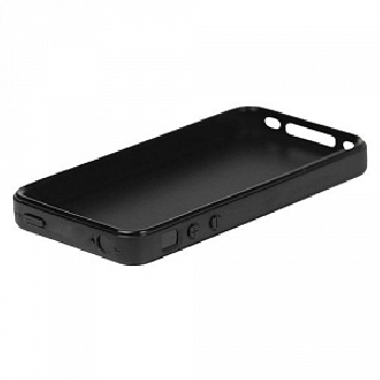 2D Чехол силиконовый для iphone 4/4S черный (со вставкой под сублимацию)