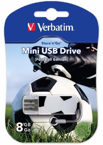 Flash Drive 8GB Verbatim Mini Graffiti Football