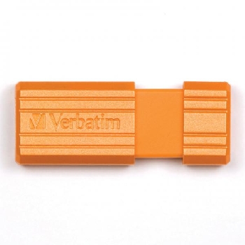 Flash Drive 16GB Verbatim Pin Stripe orange