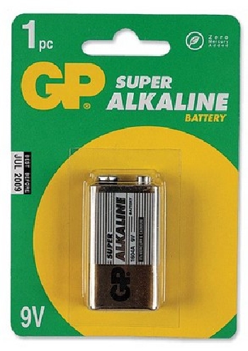 Алкалиновая батарейка GP 1604S(6F22)-B