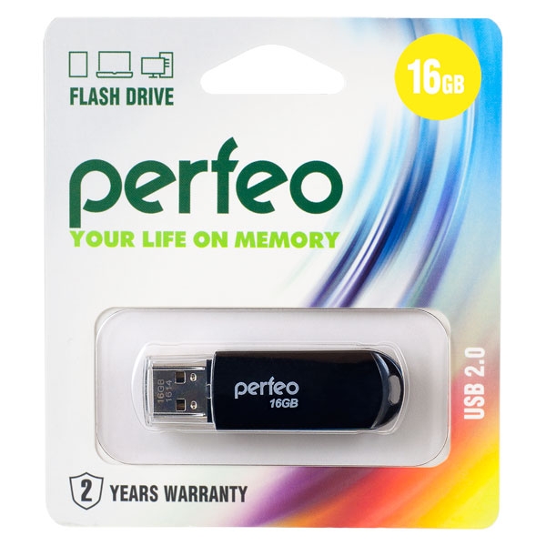Flash Drive 16GB Perfeo C03 Black