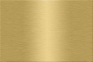 Металлическая пластина 15*20 см (золото глянец) алюминий