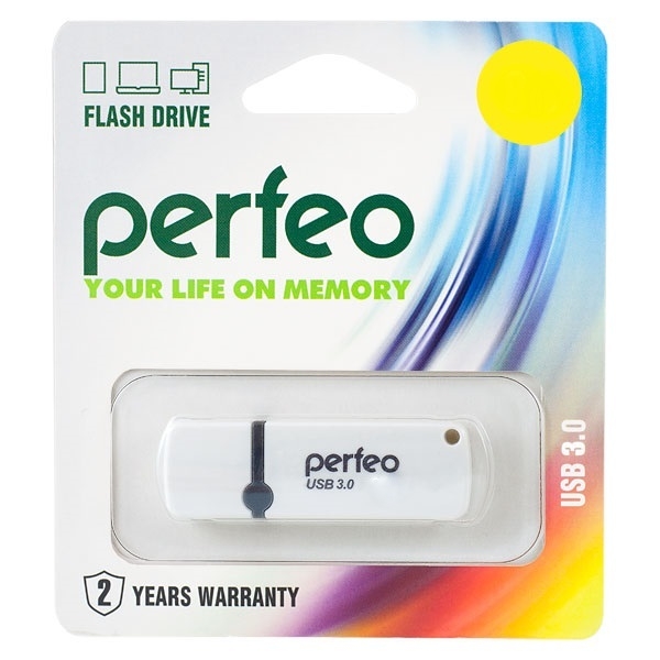 Flash Drive 32GB Perfeo C08 White 3.0