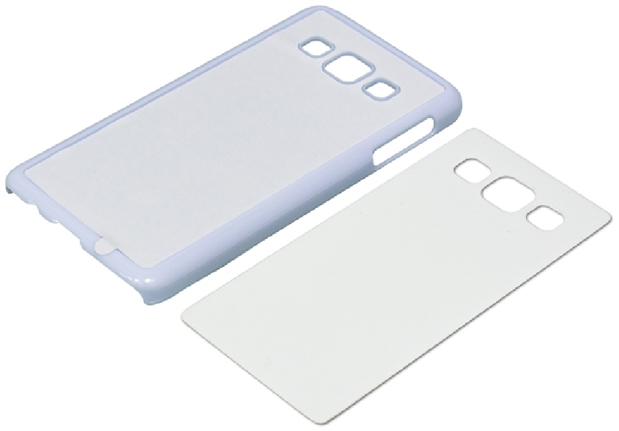2D Чехол пластиковый для Samsung Galaxy A3 белый (со вставкой под сублимацию)