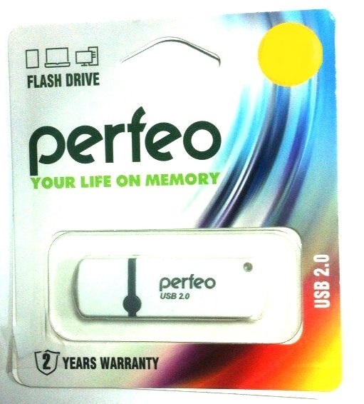 Flash Drive 16GB Perfeo C07 White