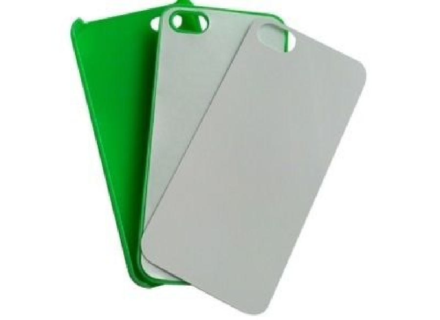 2D Чехол пластиковый для iphone 4/4s зеленый (со вставкой под сублимацию)