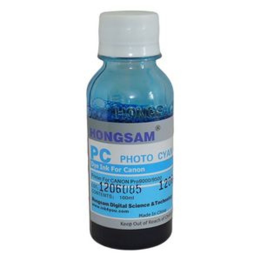 Чернила для Canon imagePROGRAF W6400, W8400 DCTec, светло-голубые, Photo Cyan, пигментные, для картриджей BCI-1431PC и BCI-1421PC, 100мл