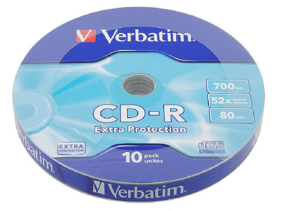 CD-R  (10) Verbatim 52x 700mb Shrink