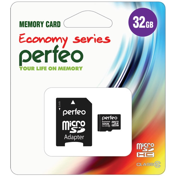 Micro SDHC 32 GB Perfeo Class 10 ECONOMY SERIES