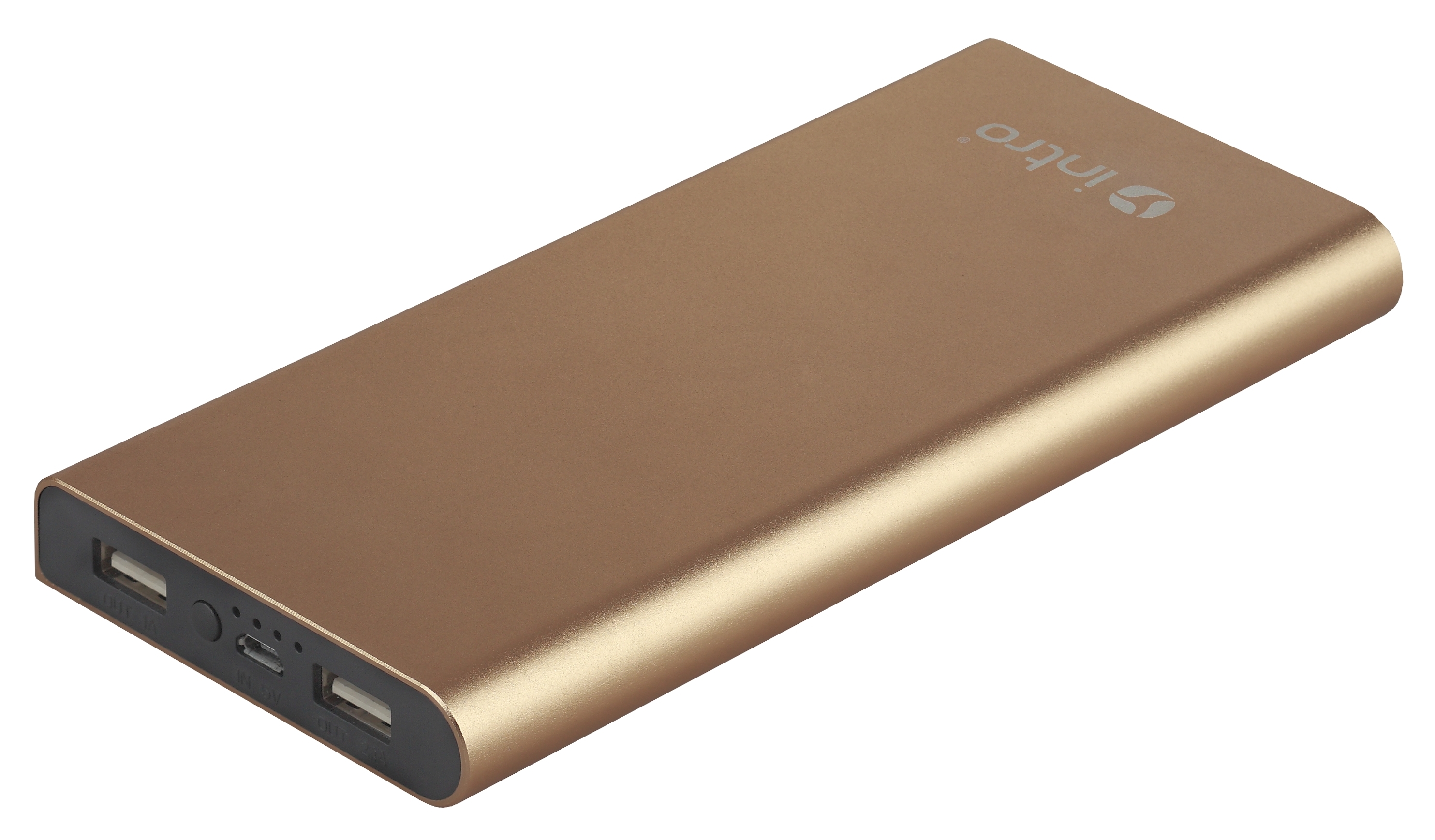 Зарядка USB Intro Power Bank 10000mAh Gold PB10