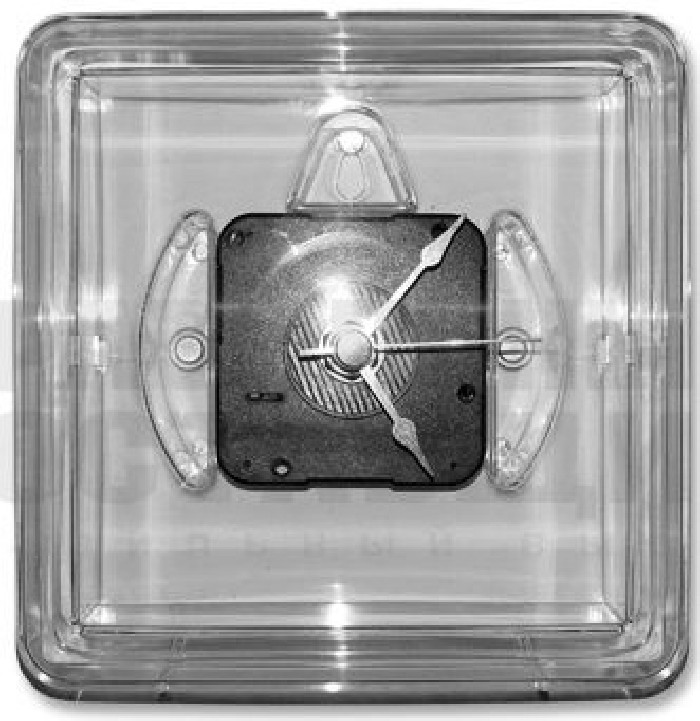 Часы акриловые квадрат 124х124 мм