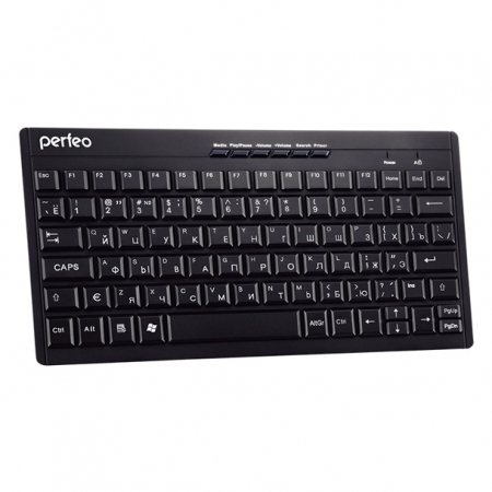 Клавиатура беспроводная Perfeo PF-8006 black COMPACT