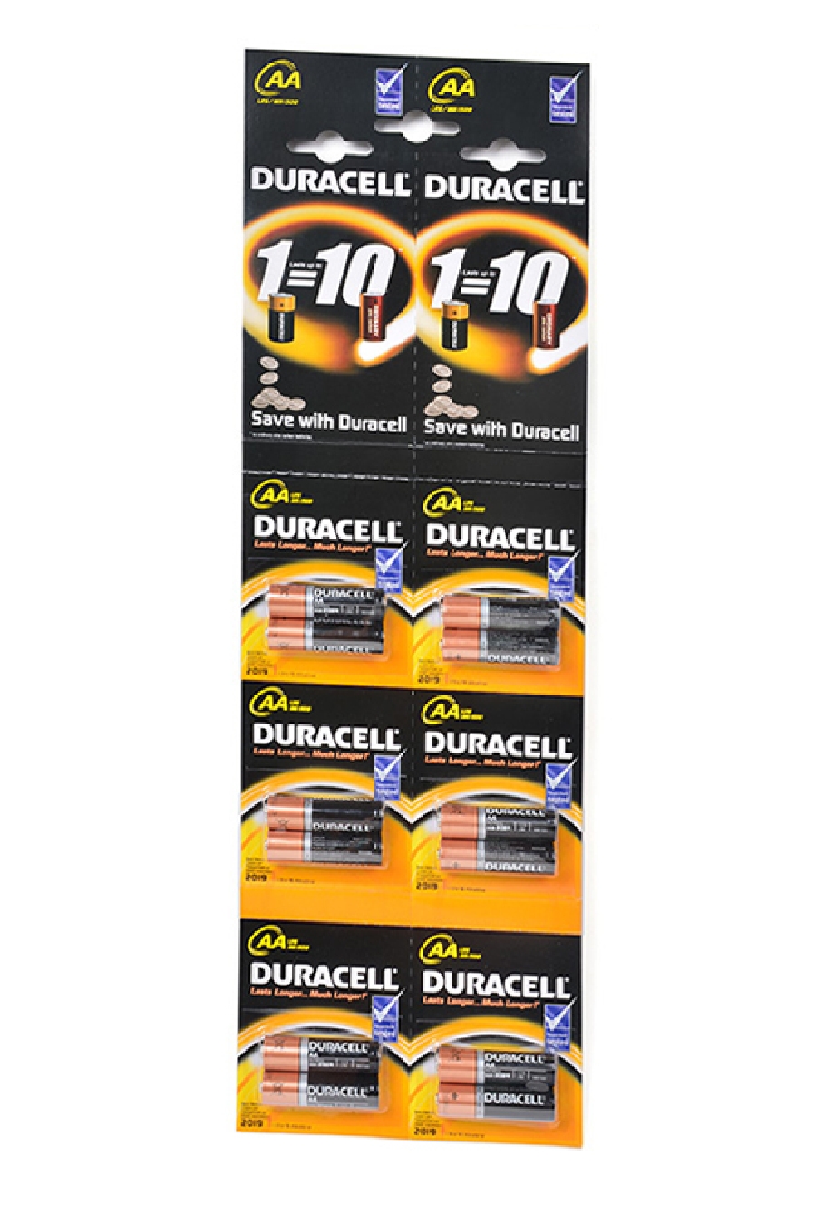 Батарейка Durasell LR06 2BL отрывной  (упаковка по 12 шт)