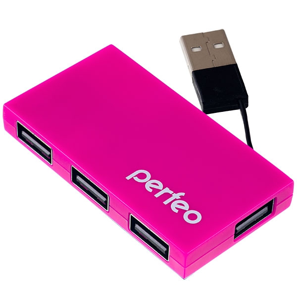 USB-хаб Perfeo PF-VI-H023 Pink