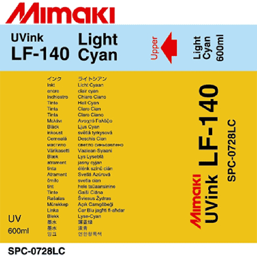 УФ чернила Mimaki LF-140 UV LED, 600мл, Light Cyan