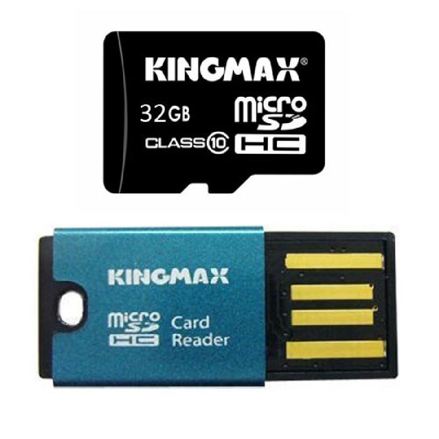 Micro SDHC 32 GB Kingmax Class10+USB