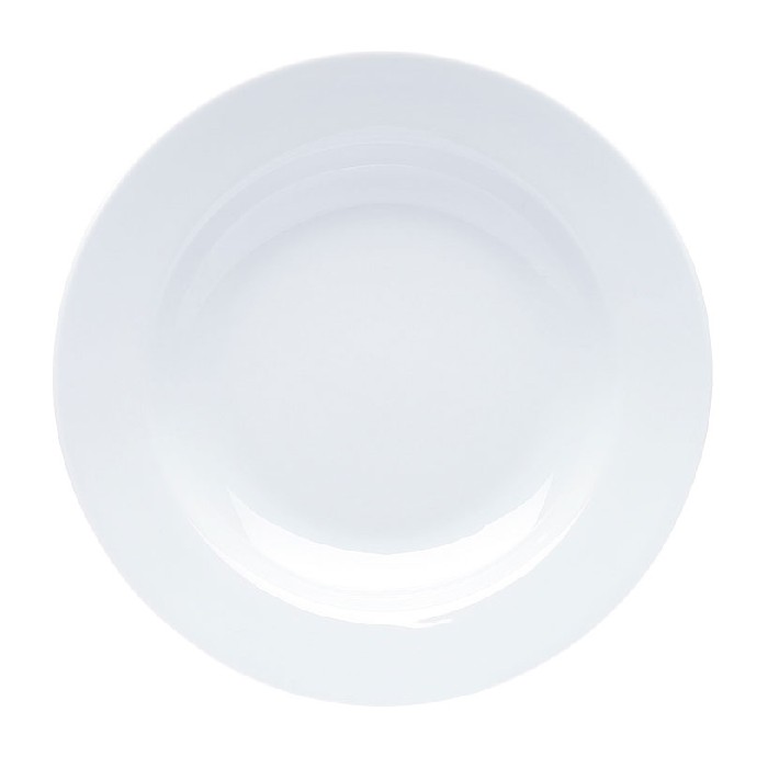 Тарелка для сублимации, белая, пластиковая 15см