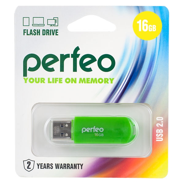 Flash Drive 16GB Perfeo C03 Green