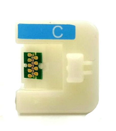 Одноразовый чип Epson SC-F6200/F7200/F9200/F9300 Cyan (T7412) с держателем