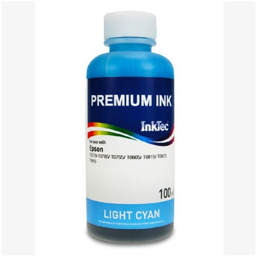 Чернила водные для Epson, InkTec Light Cyan 100мл. E0010-100MLC