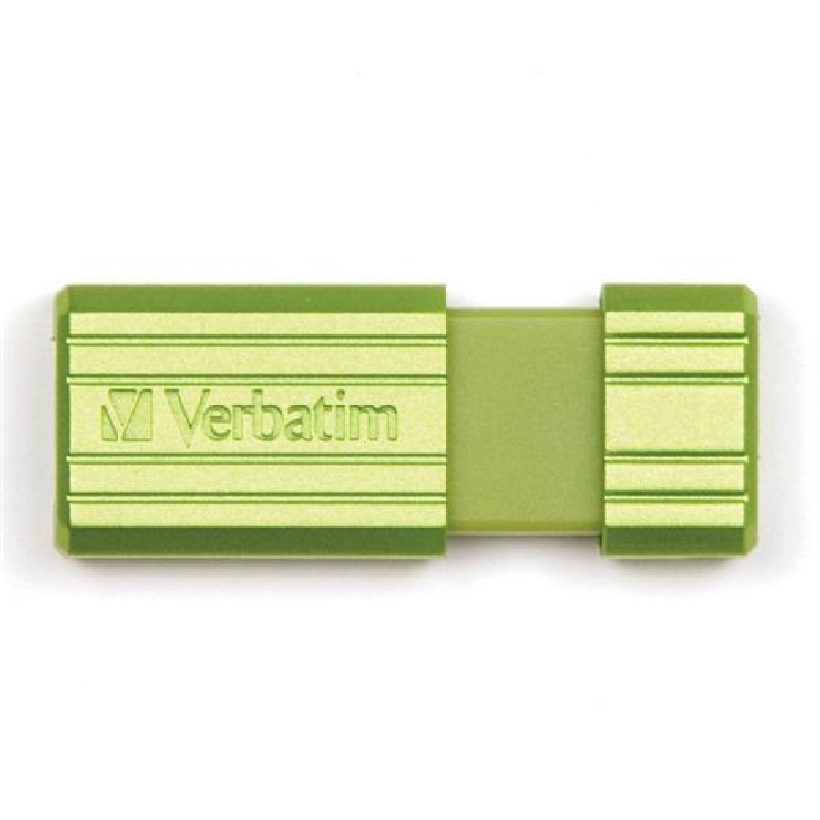 Flash Drive 16GB Verbatim Pin Stripe green