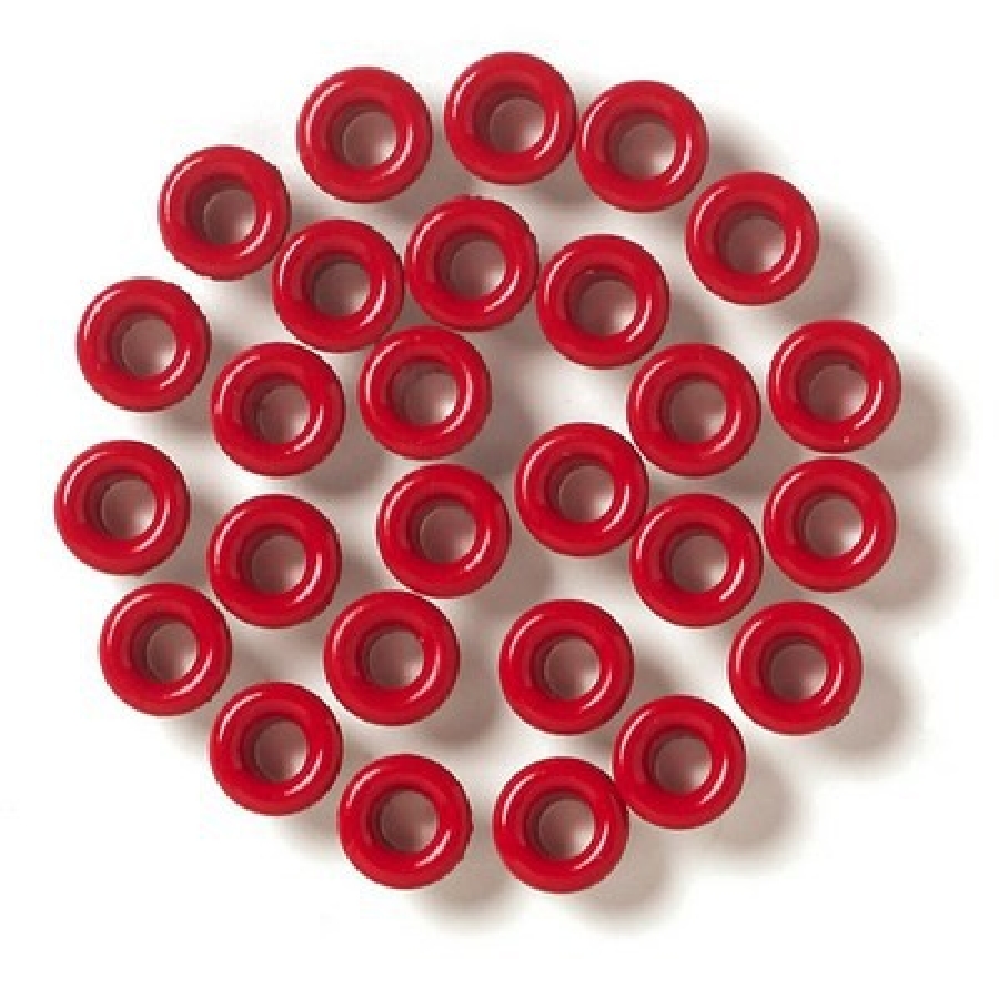 Люверсы красные d 5,5 mm 1000 шт