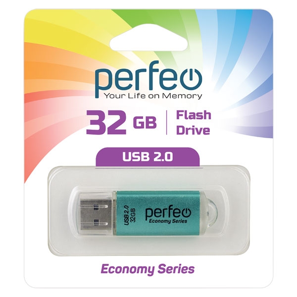 Flash Drive 32GB Perfeo E01 Green