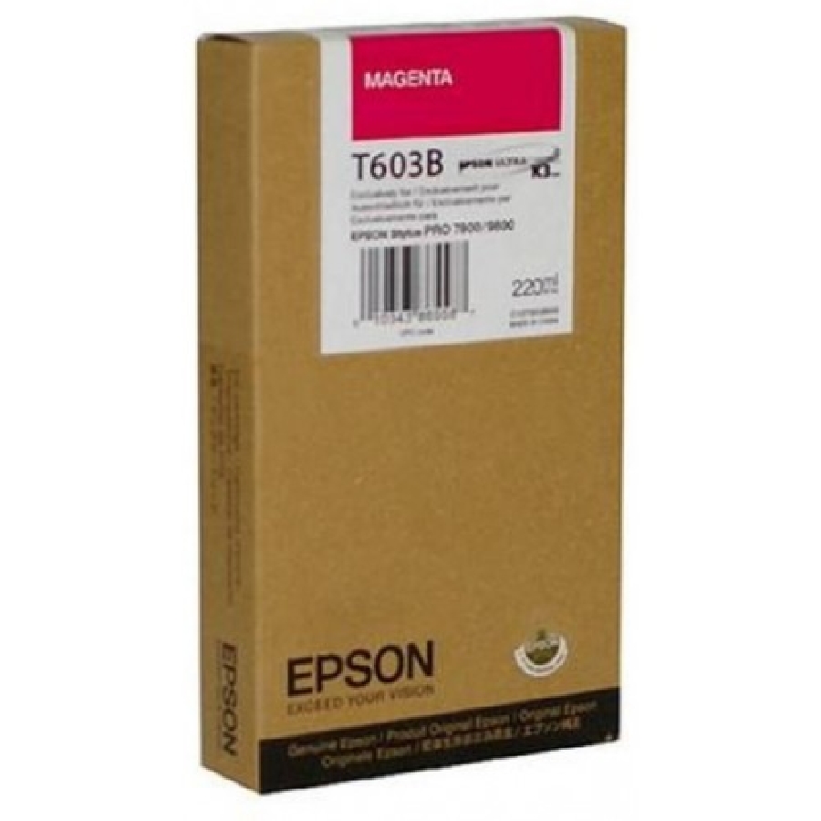 Картридж для широкоформатного плоттера Epson Stylus PRO 7800/9800 C13T603B00 Magenta T603B 220мл