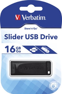Flash Drive 16GB Verbatim store n stay Slider