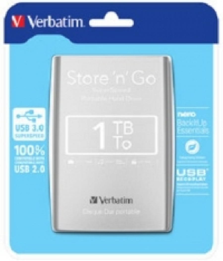 Внешний жесткий диск Verbatim 2.5 HDD 1 TB USB 3.0 Store