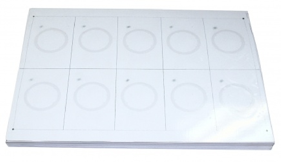 Инлей лист А4 белый с б/к RF-чипом EM4100 (100л)