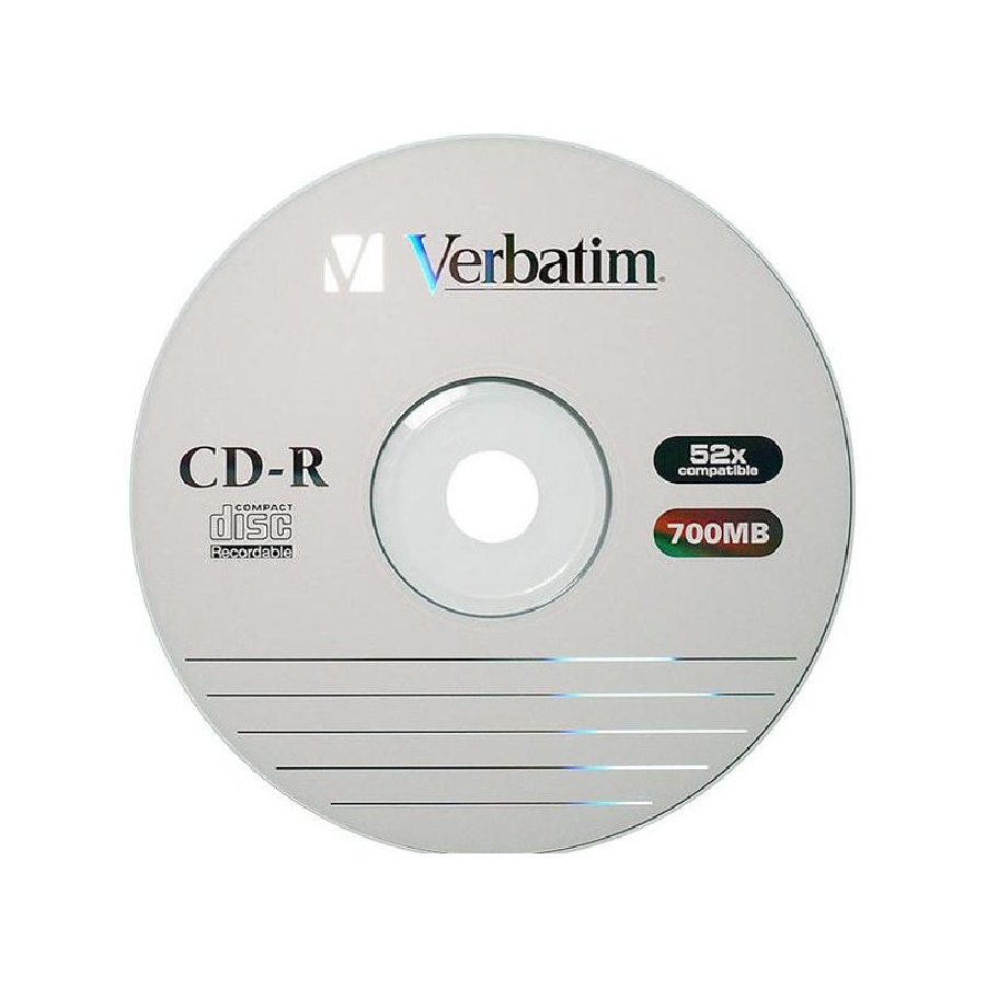 CD-R  (1) Verbatim 52x 700mb Slimm 10