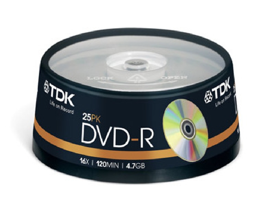DVD-R 4.7GB TDK Cake (25) 16x